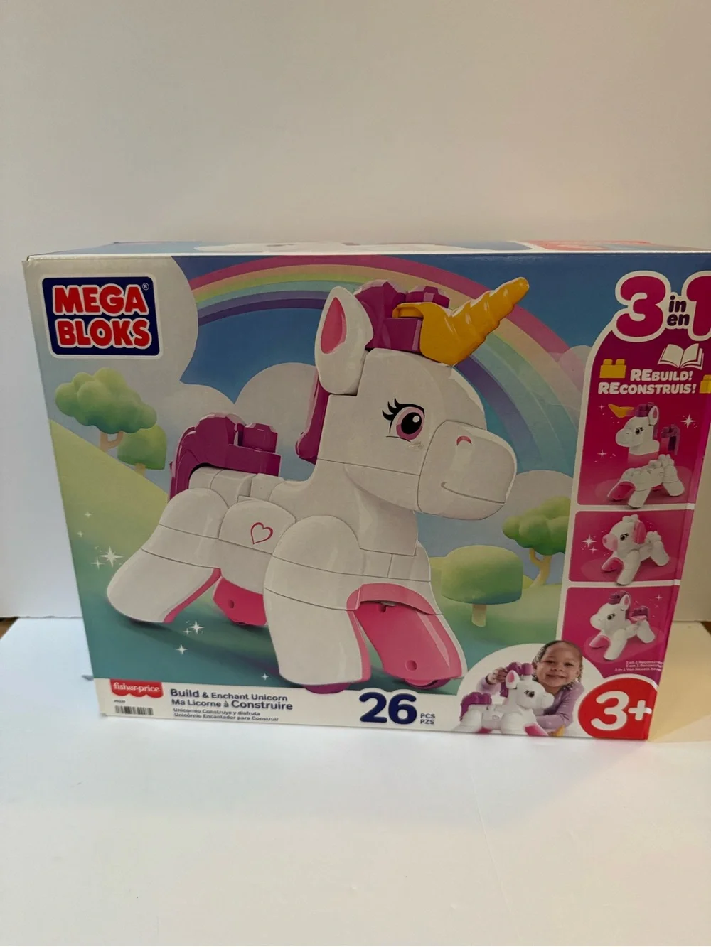 MEGA BLOKS Build & Enchant Unicorn, Pegasus Puppy ToyBlock Set